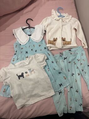 Janie and Jack Toddler Girls Puppy assortment